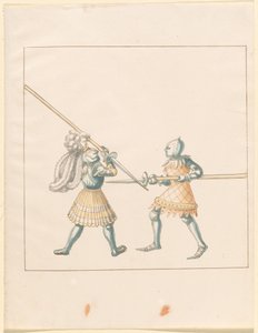 Freydal, Das Buch der Turniere und Turniere von Kaiser Maximilian I.: Kämpfe zu Fuß (Turniere)(Band III): Tafel 147