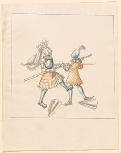 Freydal, Das Buch der Turniere und Turniere von Kaiser Maximilian I.: Kämpfe zu Fuß (Turniere) (Band III): Tafel 151