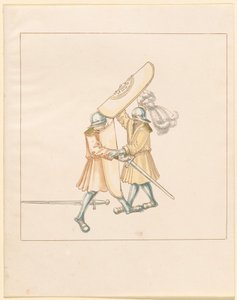 Freydal, Das Buch der Turniere und Turniere von Kaiser Maximilian I.: Kämpfe zu Fuß (Turniere)(Band III): Tafel 156