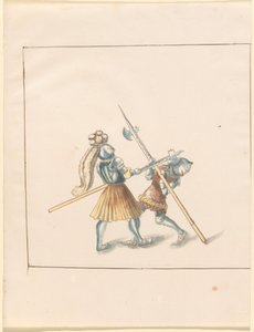 Freydal, Das Buch der Turniere und Turniere von Kaiser Maximilian I.: Kämpfe zu Fuß (Turniere)(Band III): Tafel 142