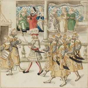 Ritterparade in orientalischen Kostümen von German 16th Century