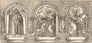 Christus und seine Jünger II von German 16th Century after Martin Schongauer