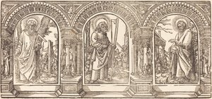 Christus und seine Jünger IV von German 16th Century after Martin Schongauer