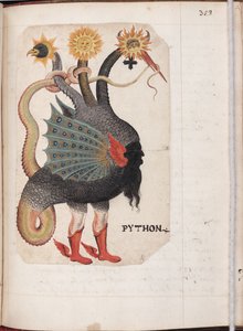 Python aus: Alchemisches und Rosenkreuzer-Kompendium, ca. 1760 von German Master