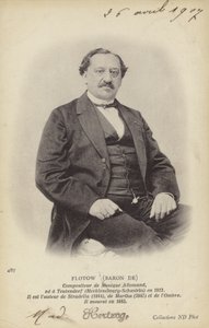 Baron de Flotow, deutscher Komponist (1812-1883) von German Photographer