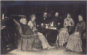 Porträt von Richard Wagner mit Freunden und Familie von German Photographer