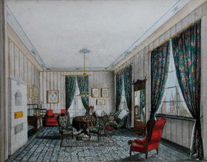 Ein Saloninterieur, ca. 1855 von German School