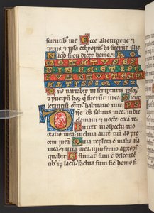Initiale und Text (Pergament)