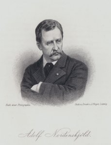 Adolf Erik Nordenskiöld, finnischer Geologe, Mineraloge und Arktisforscher (Gravur) von German School