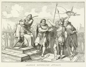 Alarich entthront Attalus von German School