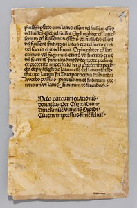Ars Minor von Aelius Donatus, gedruckt von Konrad Dinckmut, Ulm, ca. 1476-80 von German School