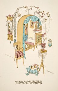 "Aus dem Palais Stourdza", Anzeige für Friedmann & Weber (Baden-Baden), aus Styl, veröffentlicht 1922