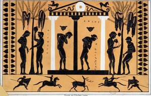 Baden im antiken Griechenland, Kopie von einer griechischen Vase