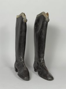 Stiefel, 3. von Zieten-Husaren, getragen von HRH Der Herzog von Connaught, vor 1914