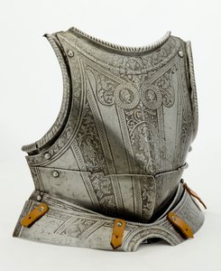 Brustplatte mit moderner Dekoration, ca. 1550 von German School