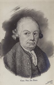 Carl Philipp Emanuel Bach, deutscher Musiker und Komponist der Klassik (1714-1788) von German School