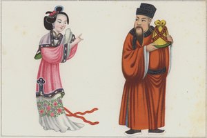 Chinesische Malereien von German School