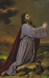 Christus kniend