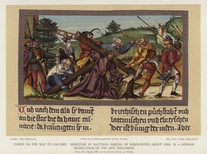 Christus auf dem Weg nach Golgatha von German School