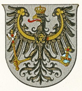 Wappen des Königreichs Preußen und später der Provinz Ostpreußen, ca. 1898 von German School