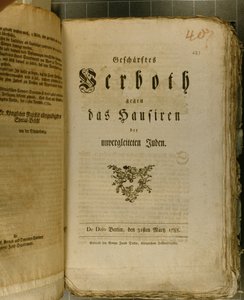 Verfahrensordnung von 1776