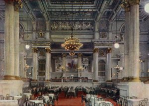Konzertsaal, Zoologischer Garten Berlin, Deutschland (Farblithografie)