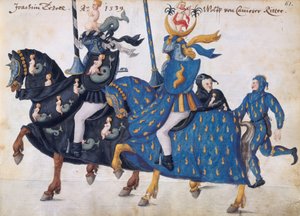 Wettkämpfer ausgerüstet für ein Turnier, um 1640 von German School