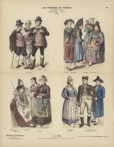 Kostüme aus Baden, Deutschland von German School