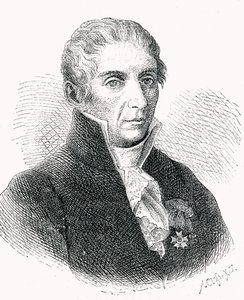 Graf Alessandro Volta (1745-1827) graviert von Adolf Closs (1840-94)