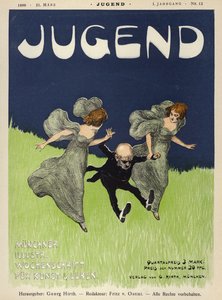 Titelillustration für die Zeitschrift Jugend, 1896 von German School