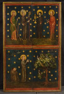 Kreuzigungstriptychon (ehemals bekannt als Estouteville-Triptychon), ca. 1374 von German School
