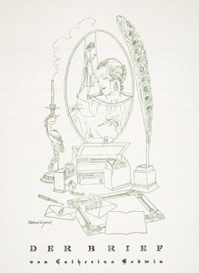 Der Brief von Catherina Godwin, aus Styl, veröffentlicht 1922