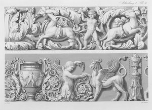 Entwürfe für klassische Friese, aus Precision Book of Drawings, 1856