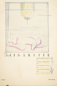 Die Zigarette eine Meditation, aus Styl, veröffentlicht 1922 von German School