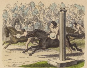 Vorführung der Reitkunst im antiken Griechenland von German School