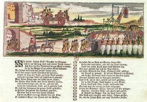 Hinrichtung von Joseph Süß Oppenheimer im Jahr 1738