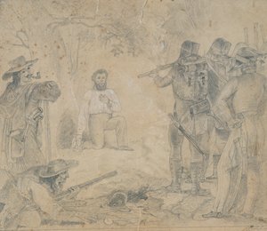 Hinrichtung von Robert Blum am 9. November 1848, 1862 von German School
