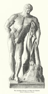Farnesischer Herkules, römische Kopie einer antiken griechischen Statue von Lysippos von German School