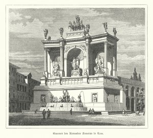 Brunnen des Alexander Severus, antikes Rom von German School