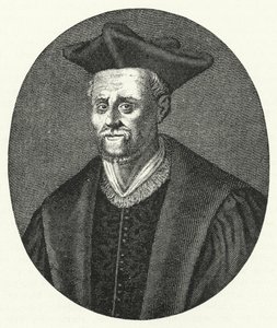 François Rabelais, französischer Schriftsteller (Gravur) von German School