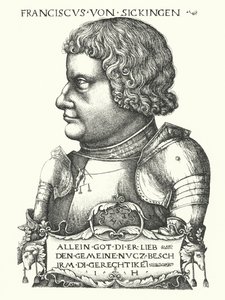 Franz von Sickingen, deutscher Ritter der Reformationszeit von German School