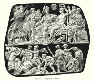 Gemma Augustea (römisches Onyx-Reliefkamee) von German School