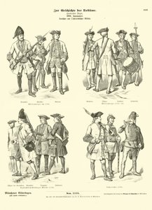 Deutsche und österreichische Militäruniformen, 18. Jahrhundert
