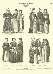 Deutsche Kostüme, 17. Jahrhundert von German School