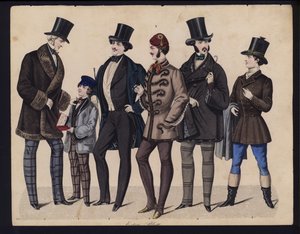 Deutsche Modeplatte, Mitte des 19. Jahrhunderts von German School