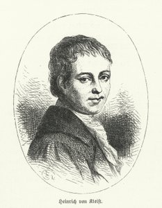 Heinrich von Kleist, deutscher Dichter, Dramatiker, Romanautor und Kurzgeschichtenschreiber (Lithografie) von German School