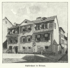 Haus des Dichters, Dramatikers und Philosophen Friedrich Schiller, Weimar, Deutschland