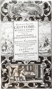Illustration aus Buch 9 von Cryptomenysis und Kryptographie von Gustavus Selenus (August, Herzog von Braunschweig), 1624 von German School