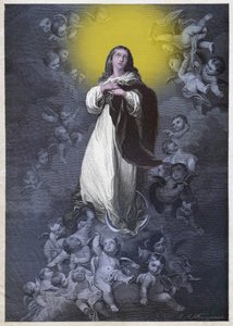 Unbefleckte Empfängnis, ca. 1900 (Stich) von German School