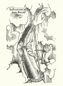 Instrument zur Behandlung eines verletzten Arms (Gravur) von German School